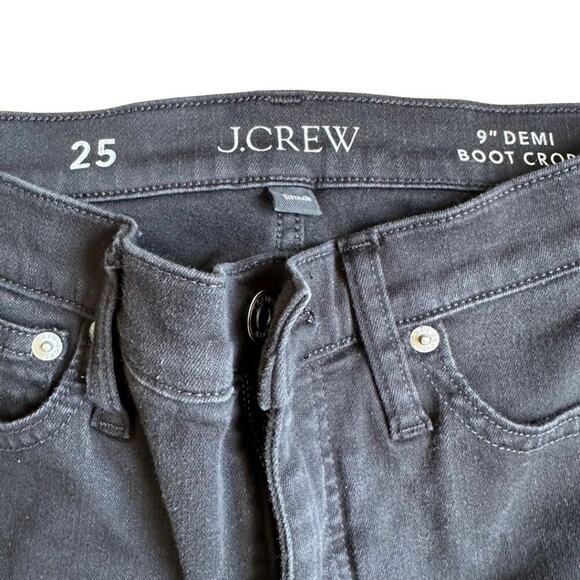 J.Crew 9" Demi Boot Crop Black 25 - Picture 4 of 8